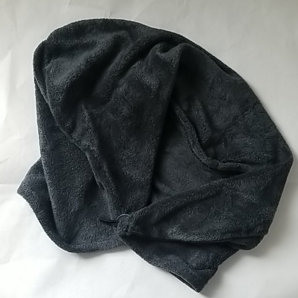 Avon gray microfiber hair towel wrap